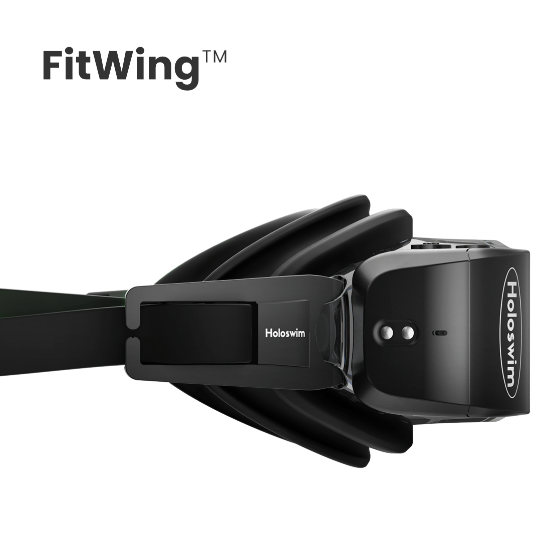 Holoswim 2pro AR swim goggles with few scratches but no effect on function test - Holoswim