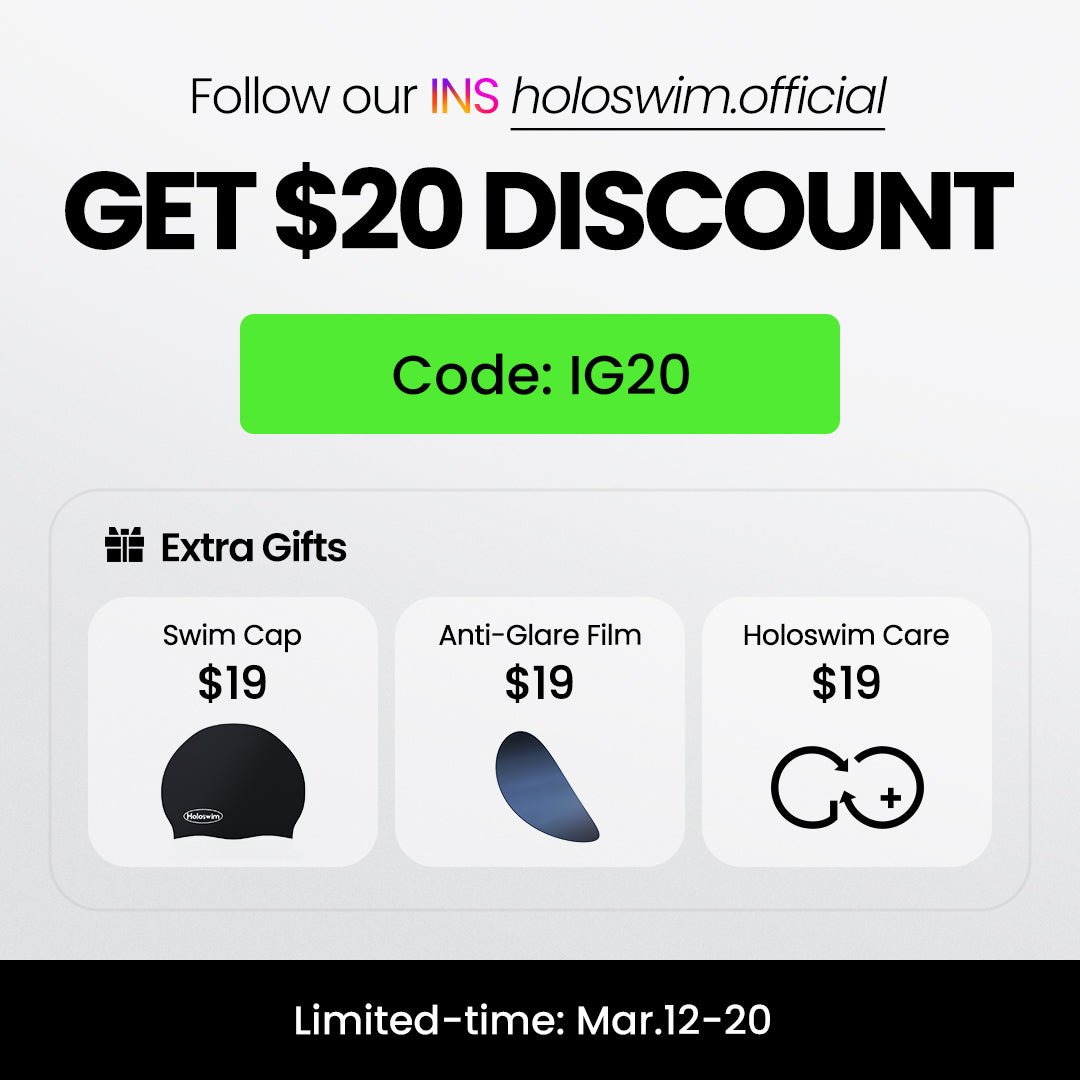 Holoswim AR Smart Swim Goggles 2 Go - Holoswim