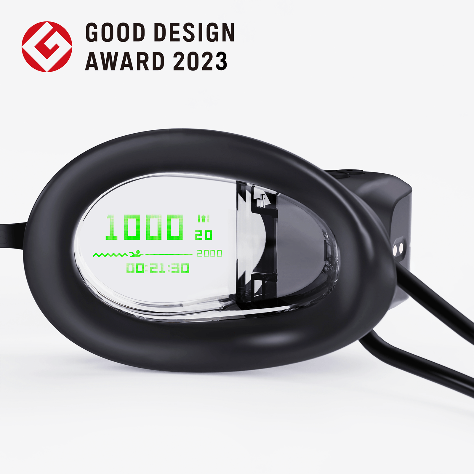 Holographic swimming top goggles